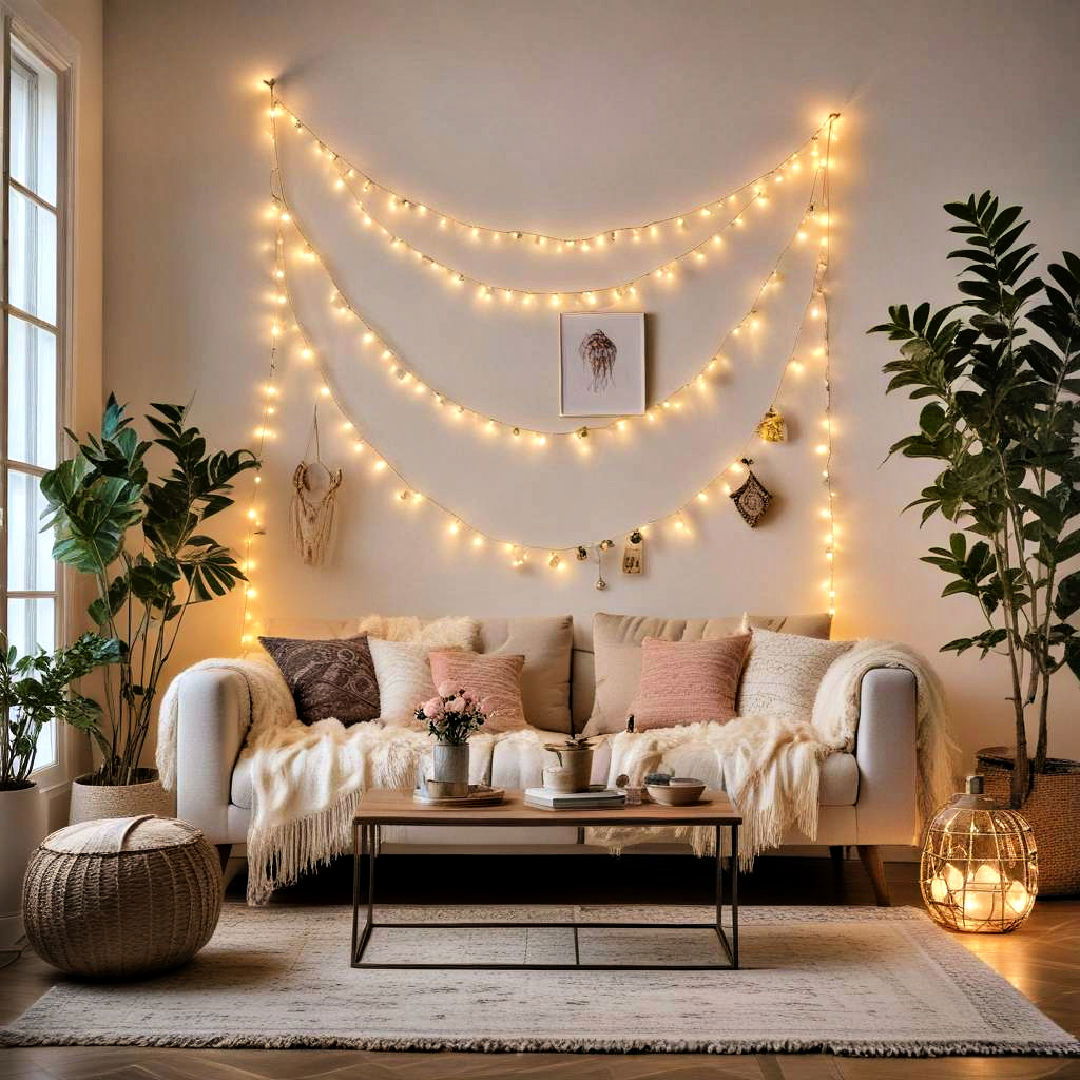 highlight with string lights