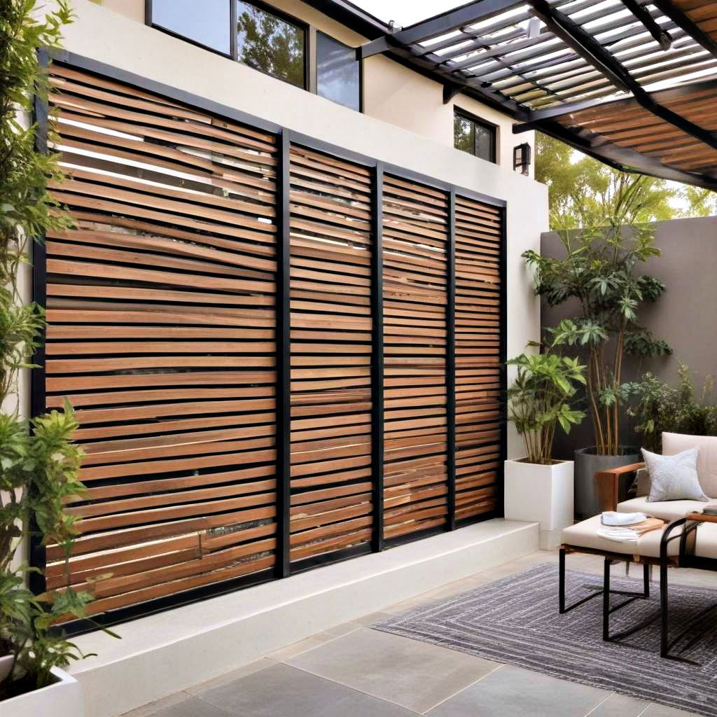 horizontal slat screens
