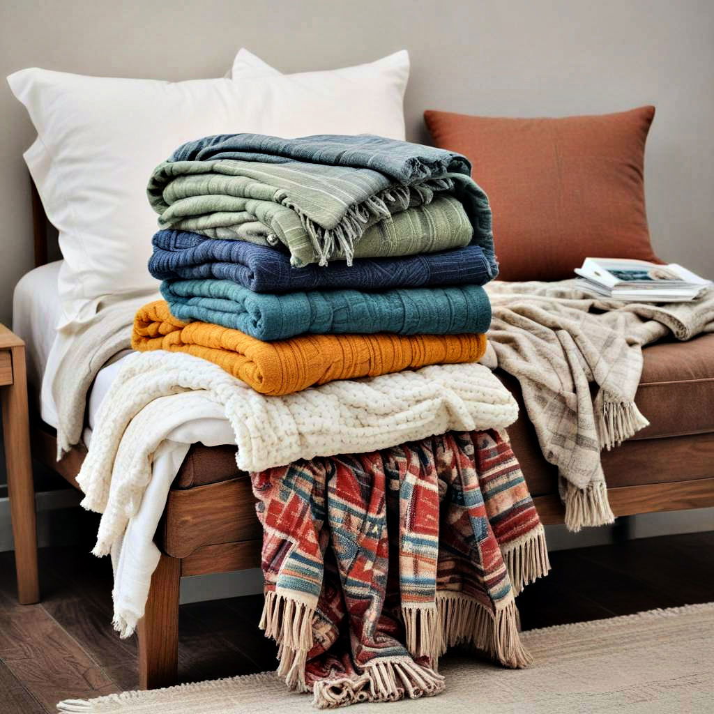 included throws and blankets