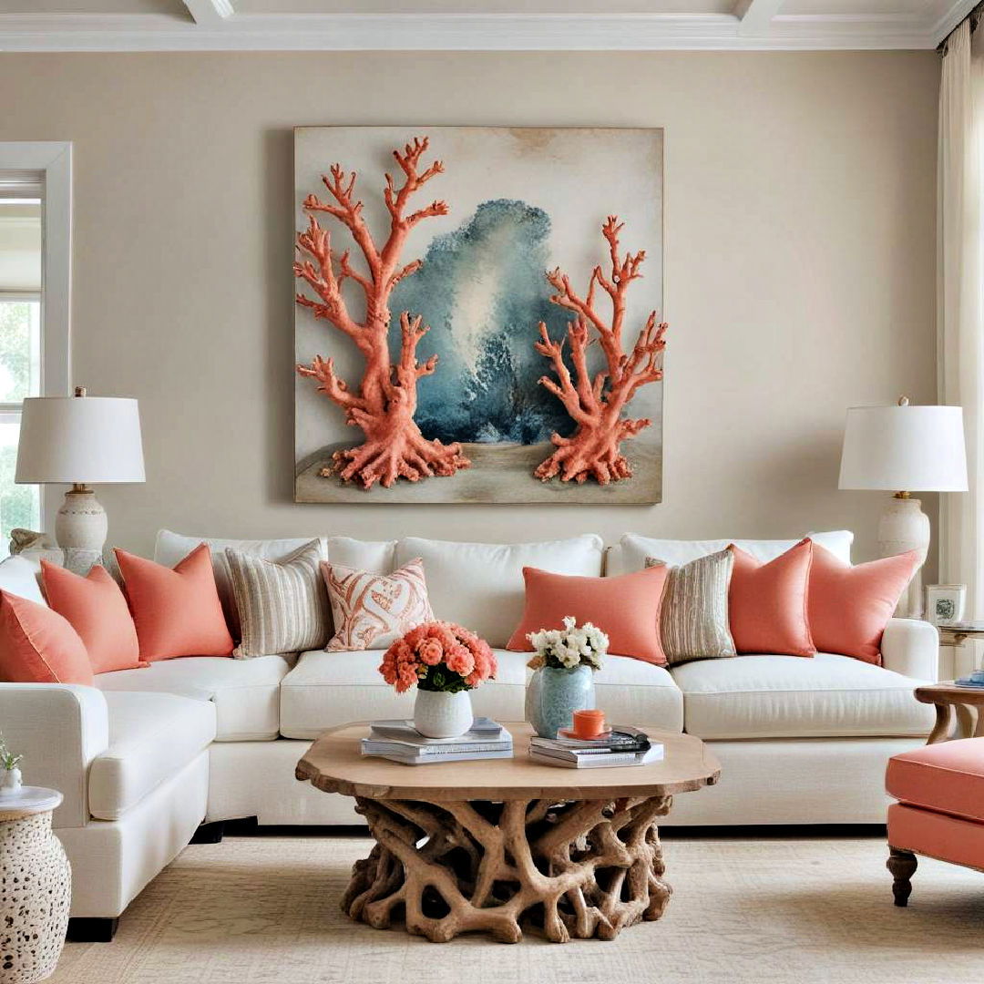 incorporate coral decor