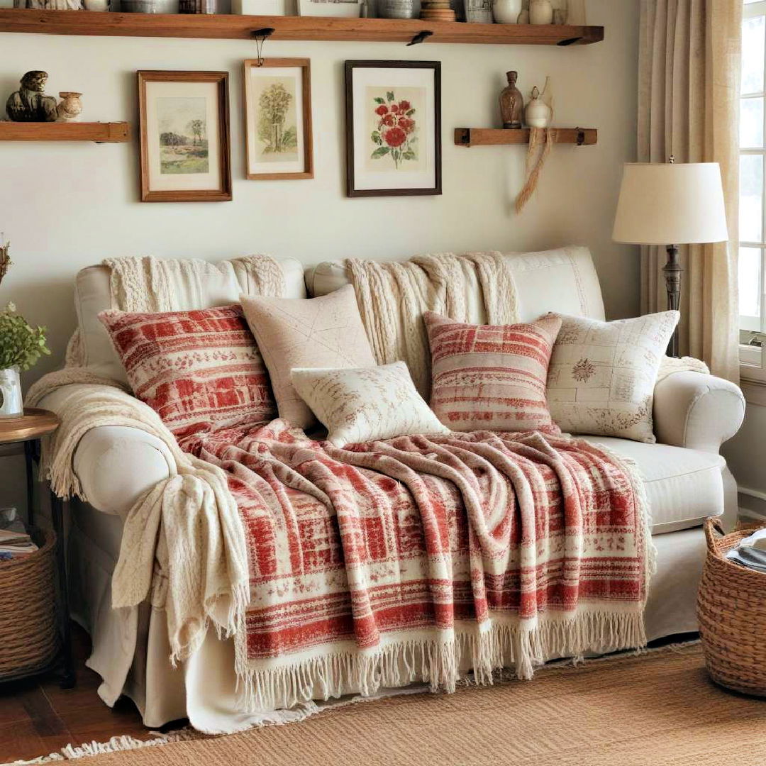 incorporate cozy textiles