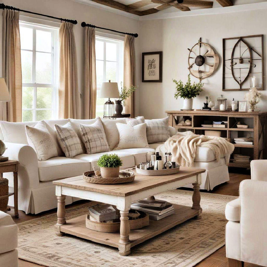 incorporate farmhouse furniture