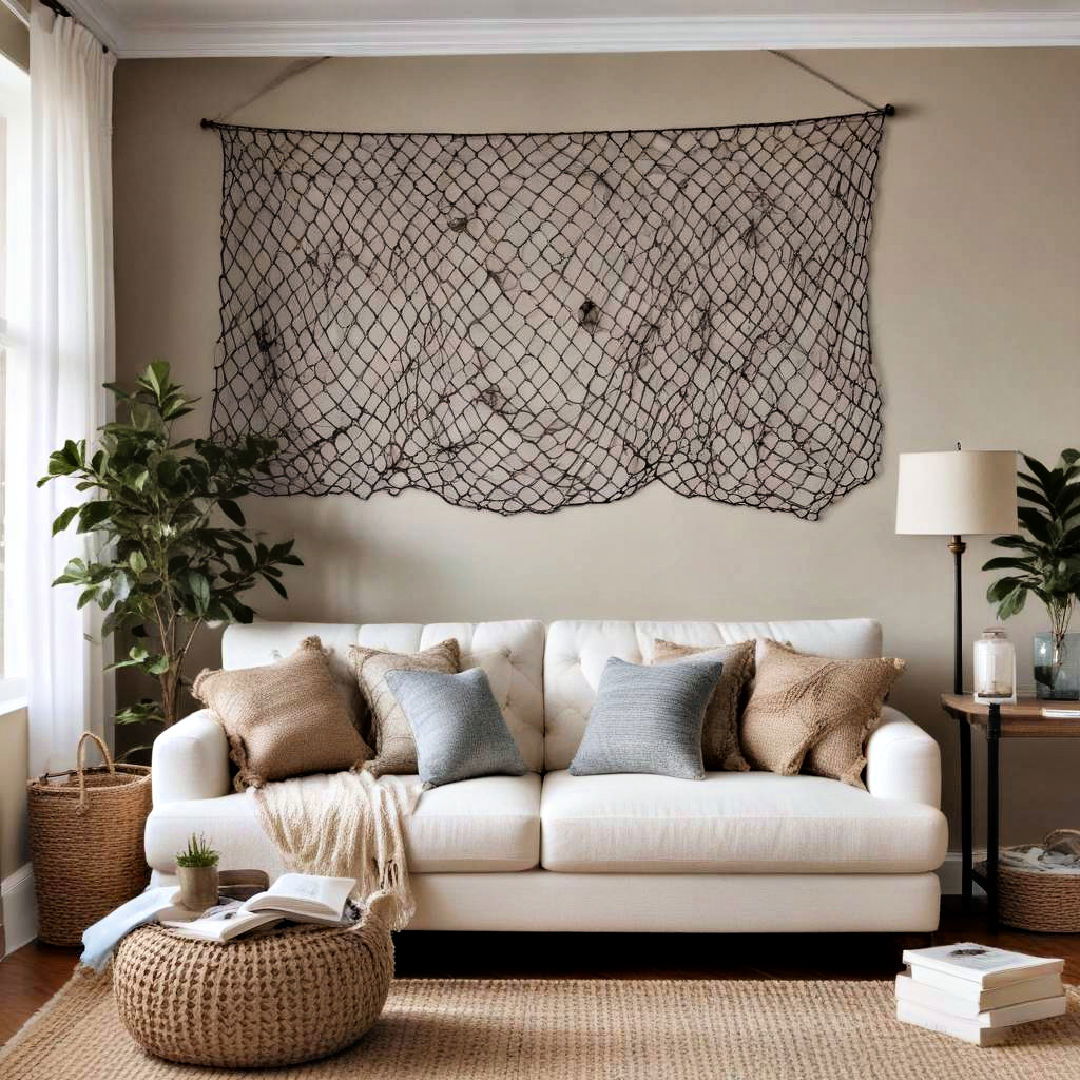 incorporate fishnet decor