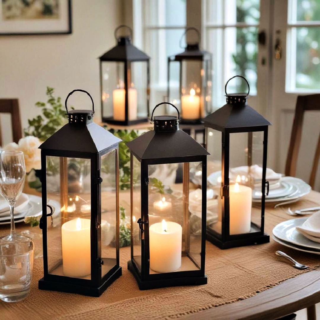 incorporate table lanterns