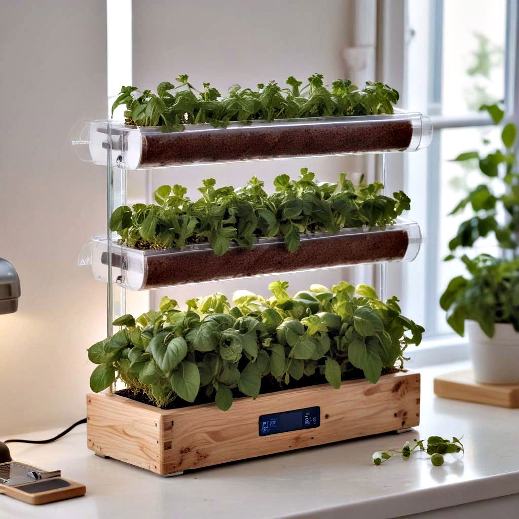 indoor hydroponic herb garden