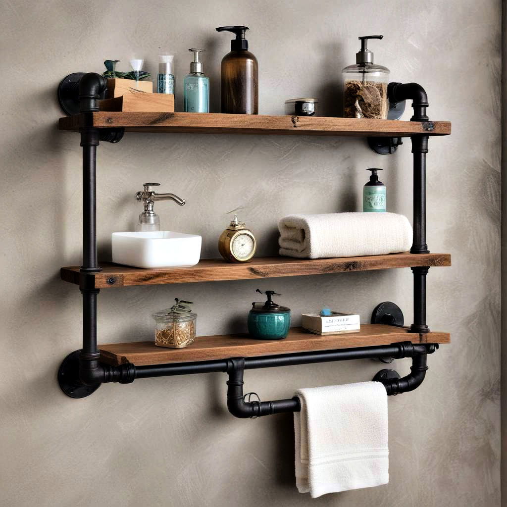 industrial pipe shelves