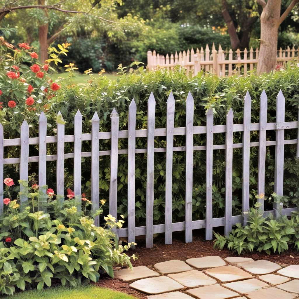 install a decorative garden fence