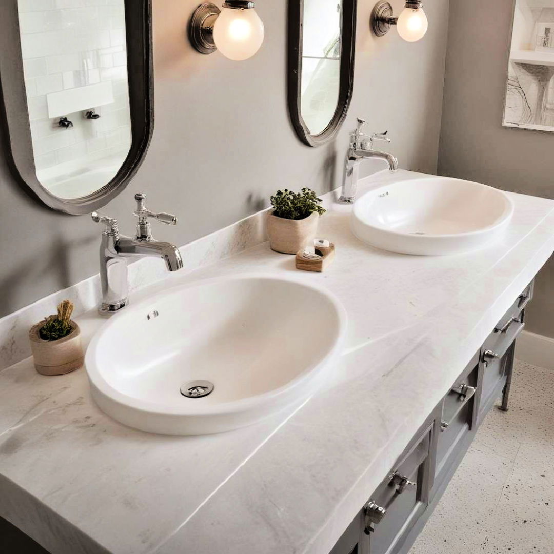 integrated sink and countertop