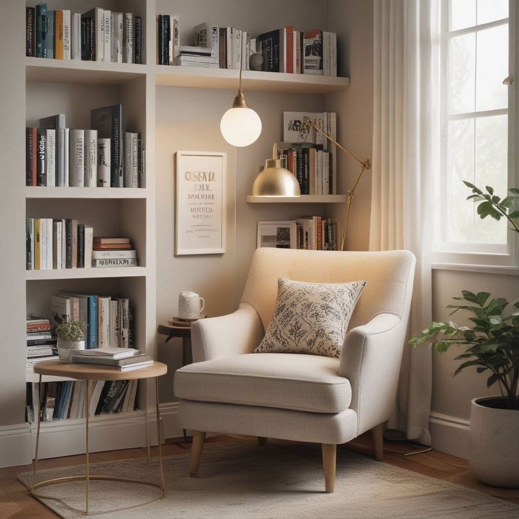 intimate reading corner