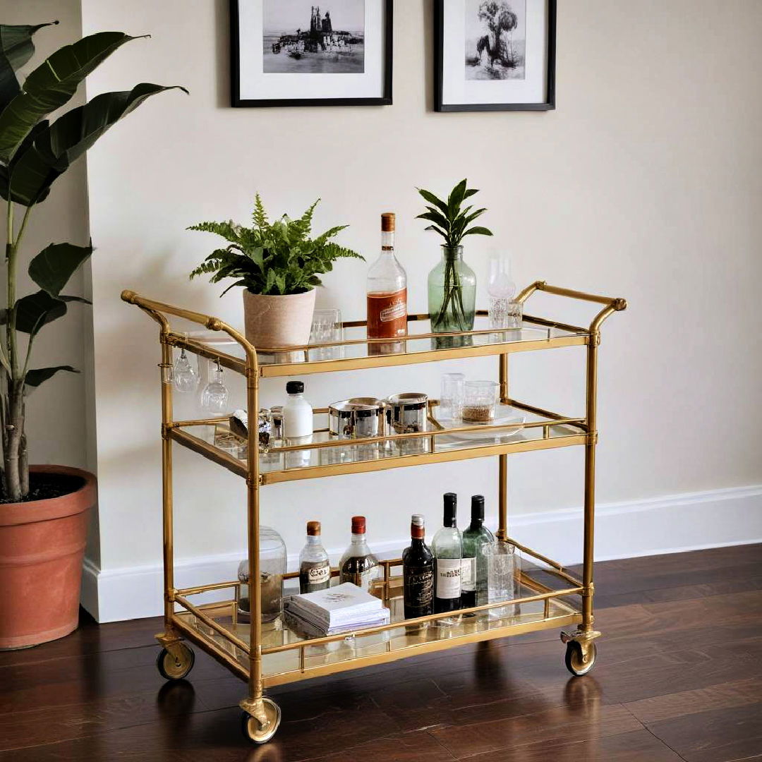 introduce a moveable bar cart