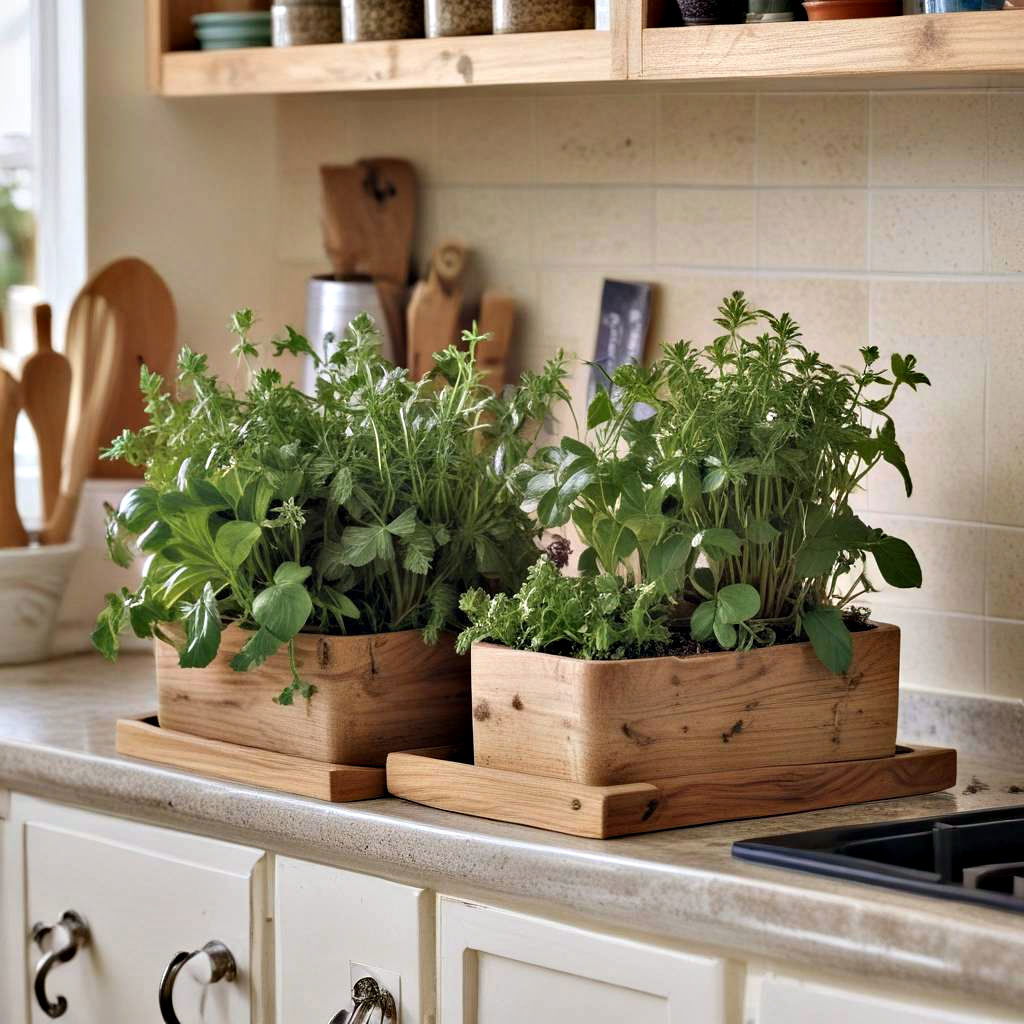 kitchen counter herb garden