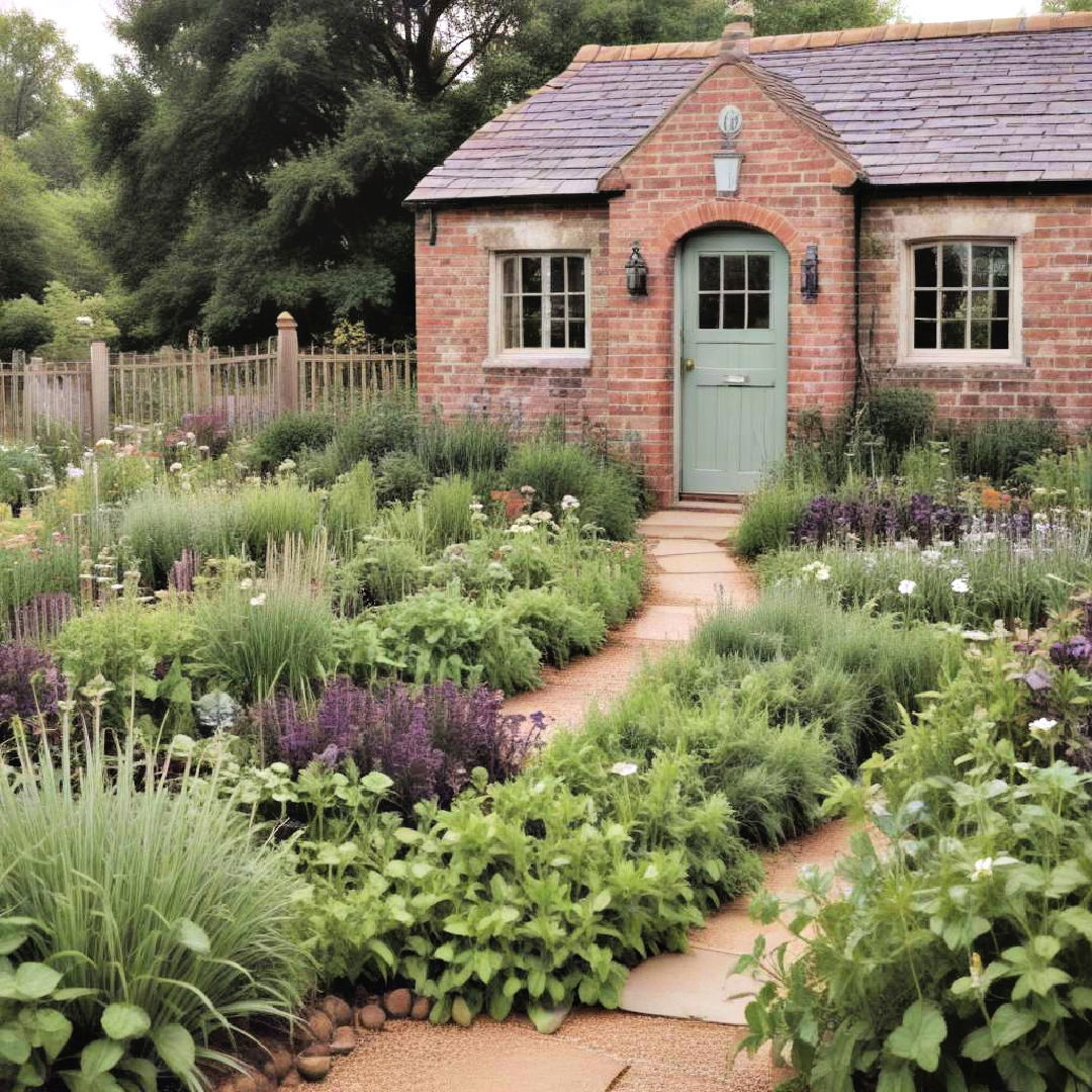 kitchen gardens with herbs and edibles