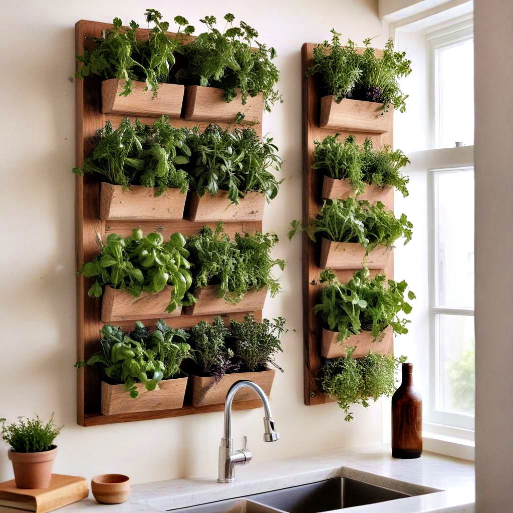 kitchen herb wall