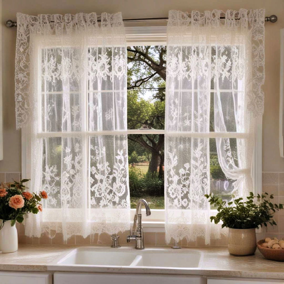 lace curtains