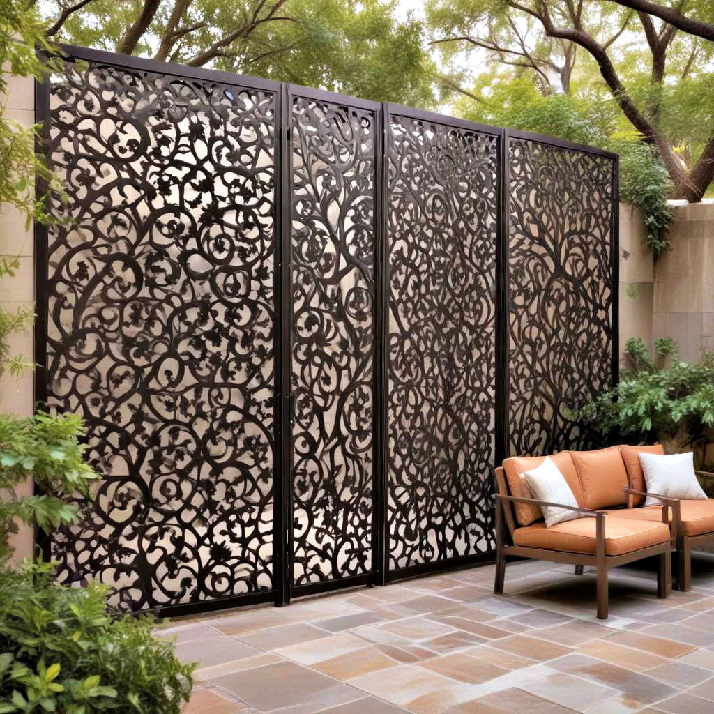 laser cut steel screens