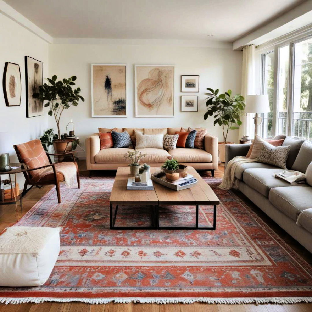 lay down a large area rug