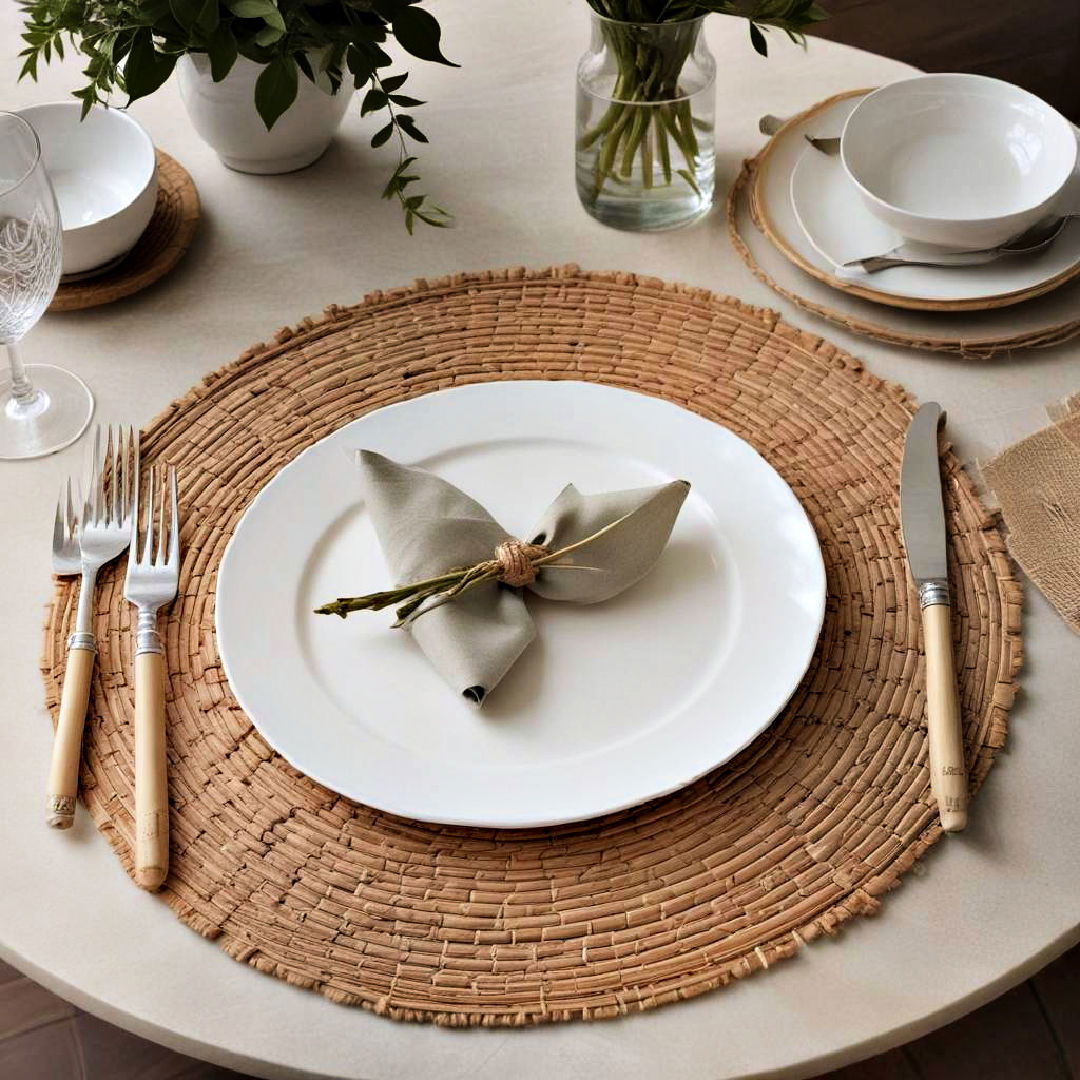 lay stylish placemats