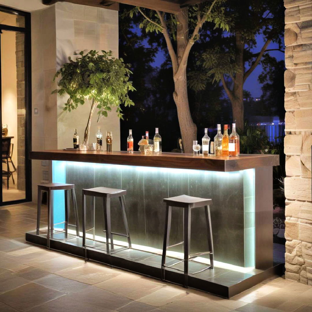 led lit bar