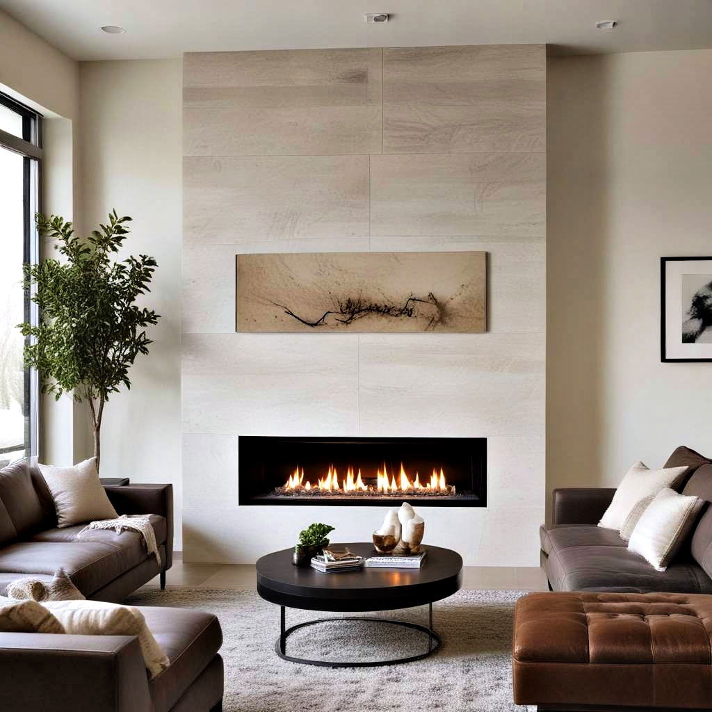 linear gas fireplace