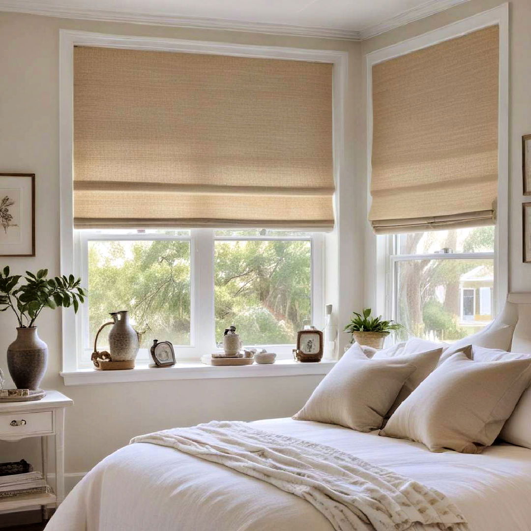 linen roman shades