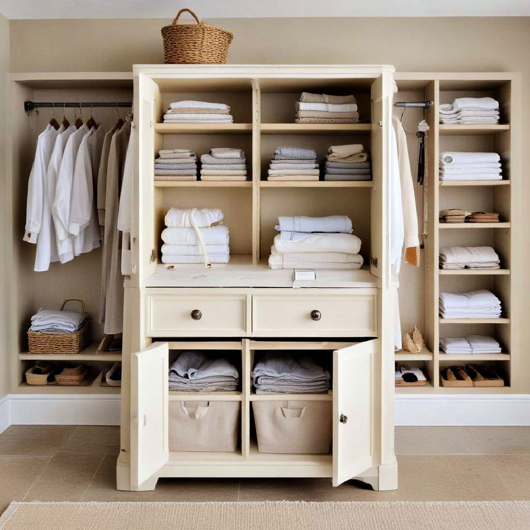 linen storage island