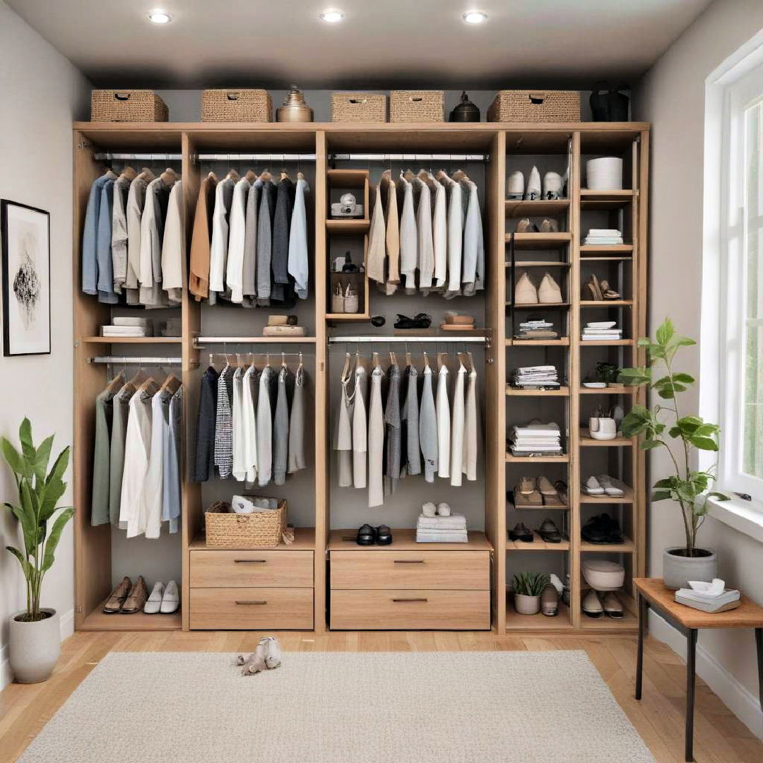 lofted closet