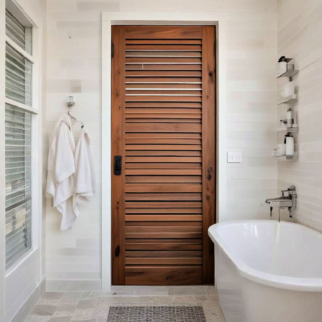 louvered door