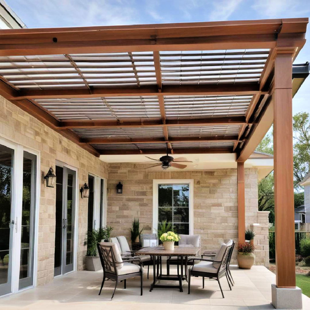 louvered roof system