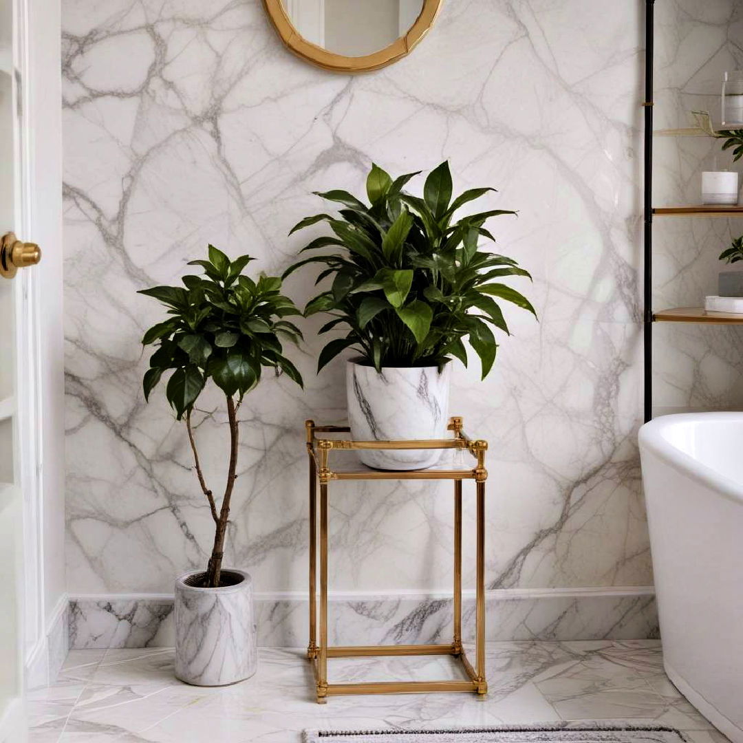 marble plant stands