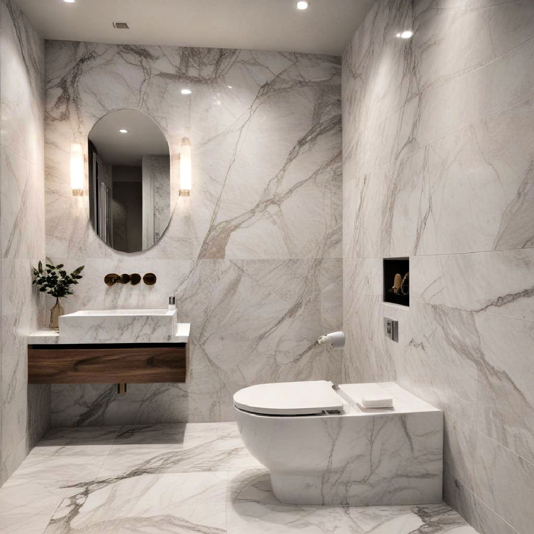 marble toilets