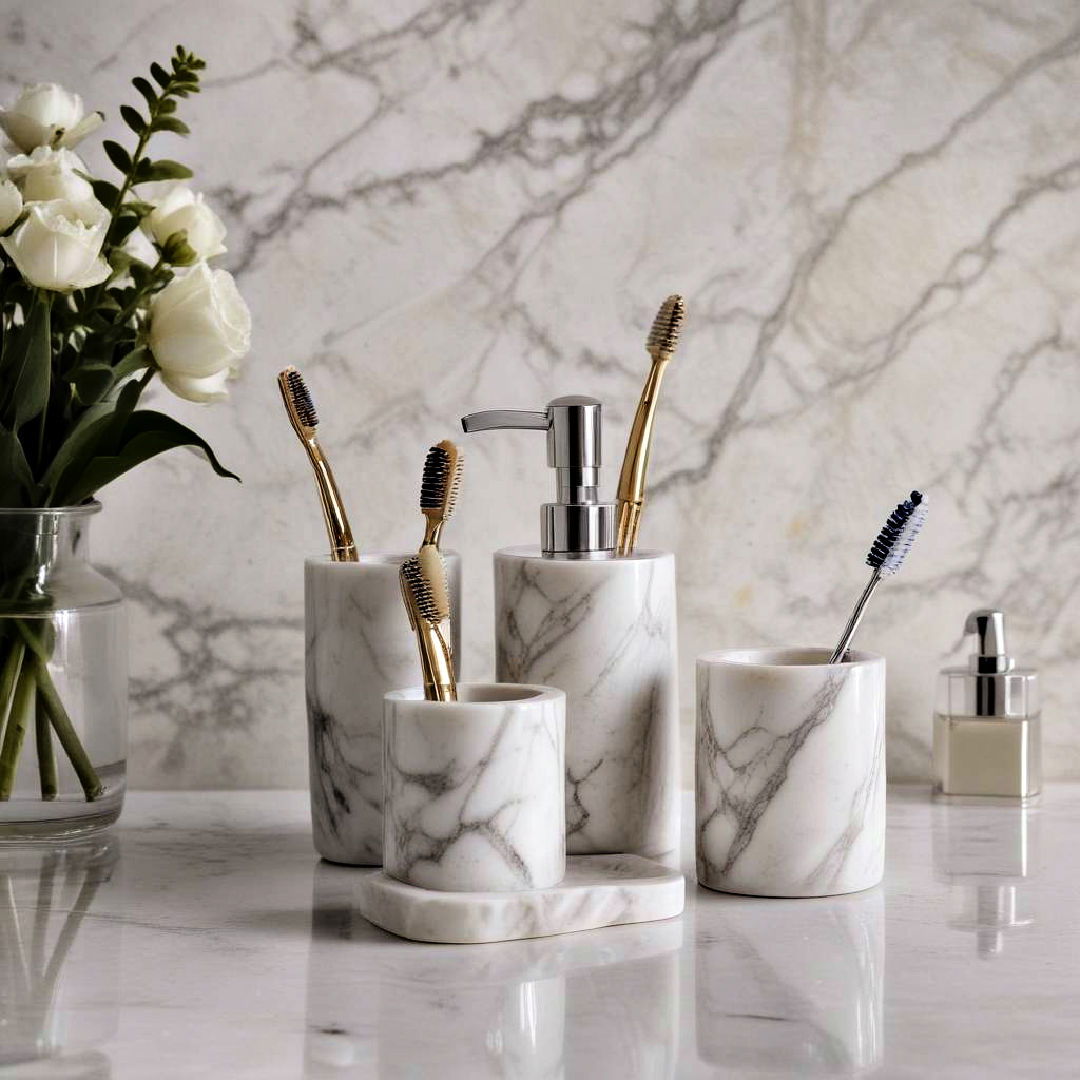 marble toothbrush holders