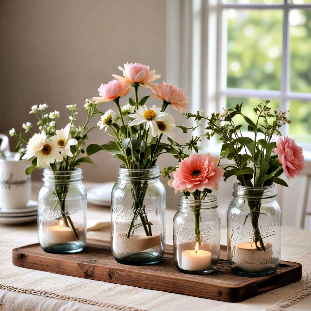 mason jar centerpieces