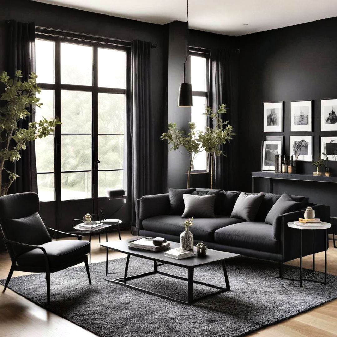 matte black furniture