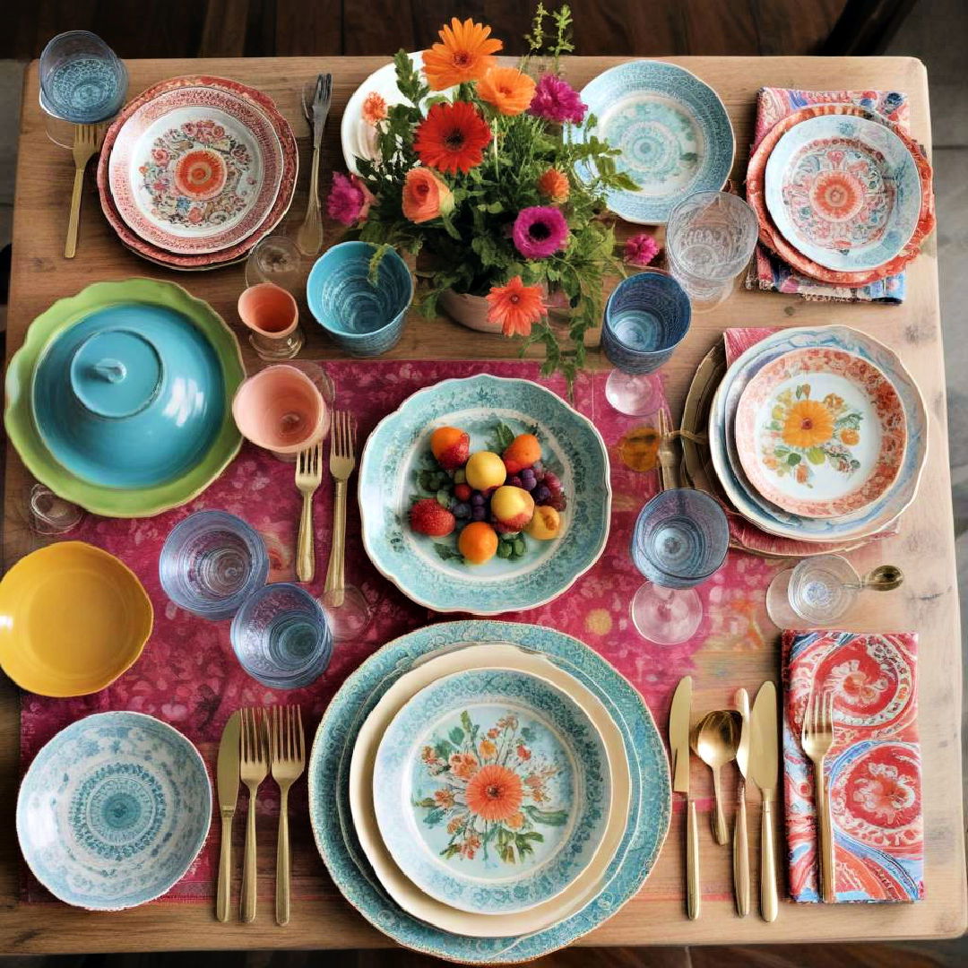 mix and match tableware