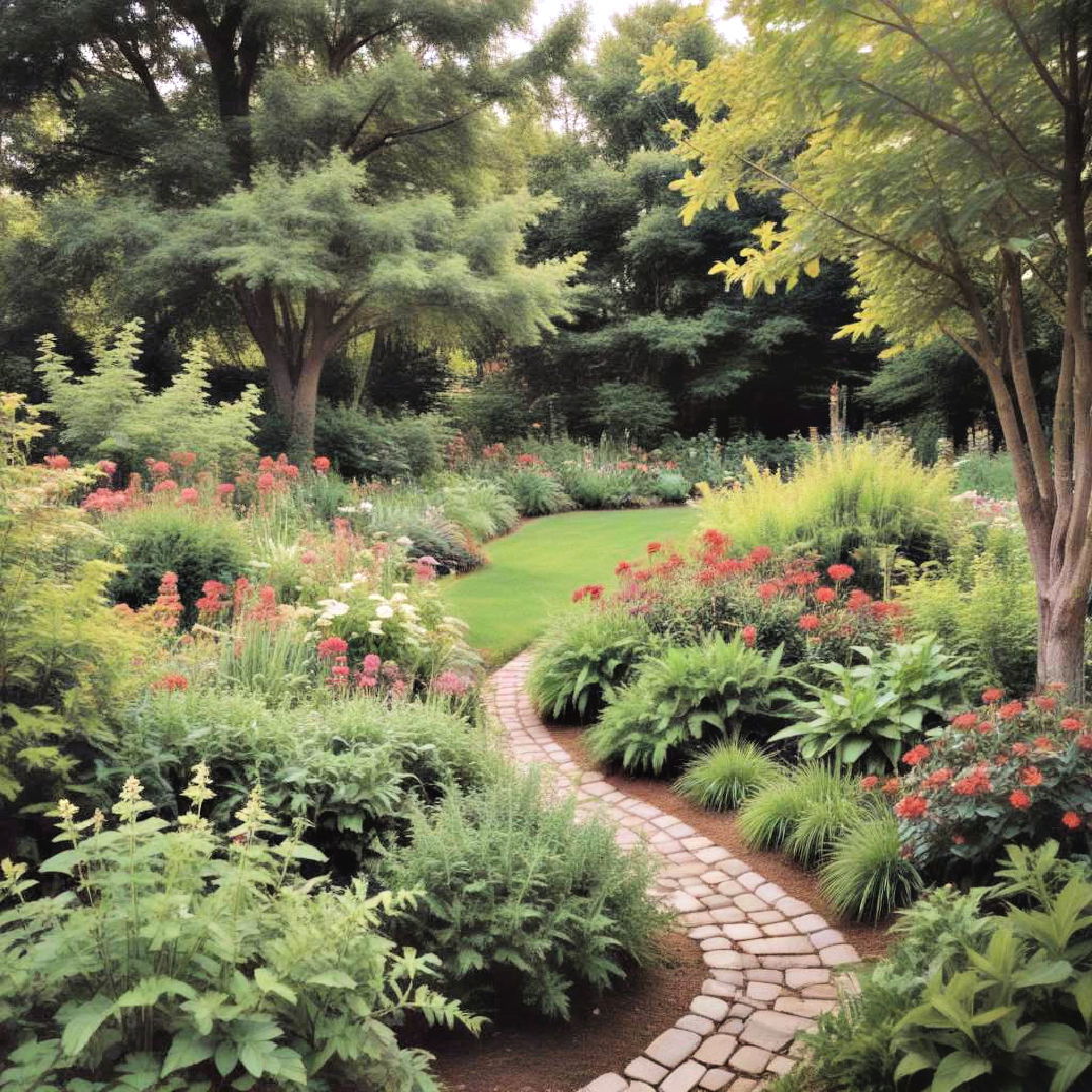 mixed planting borders