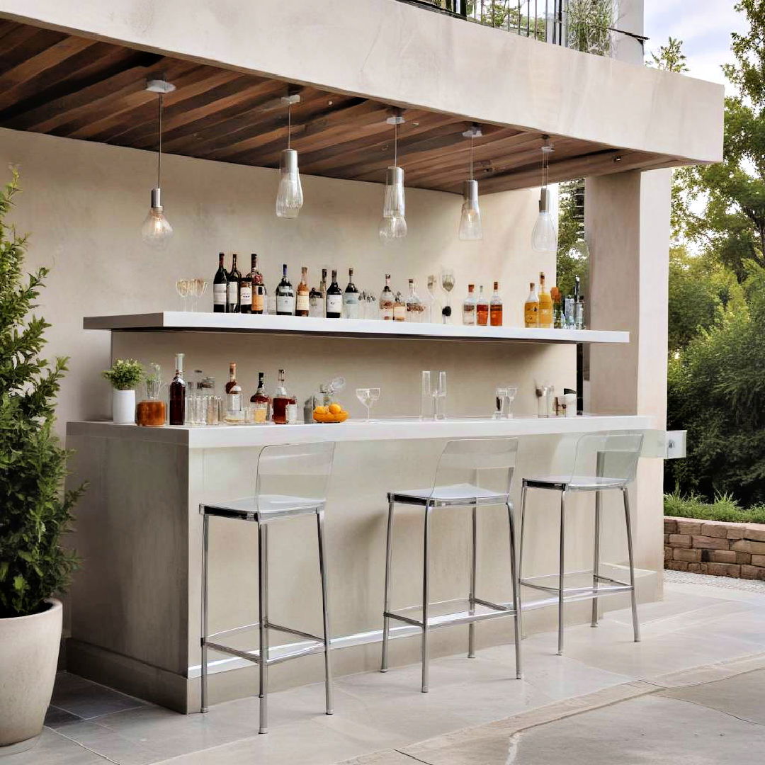 modern minimalist bar