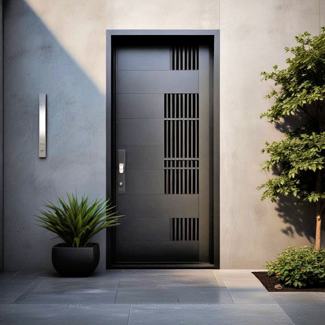 modern steel door