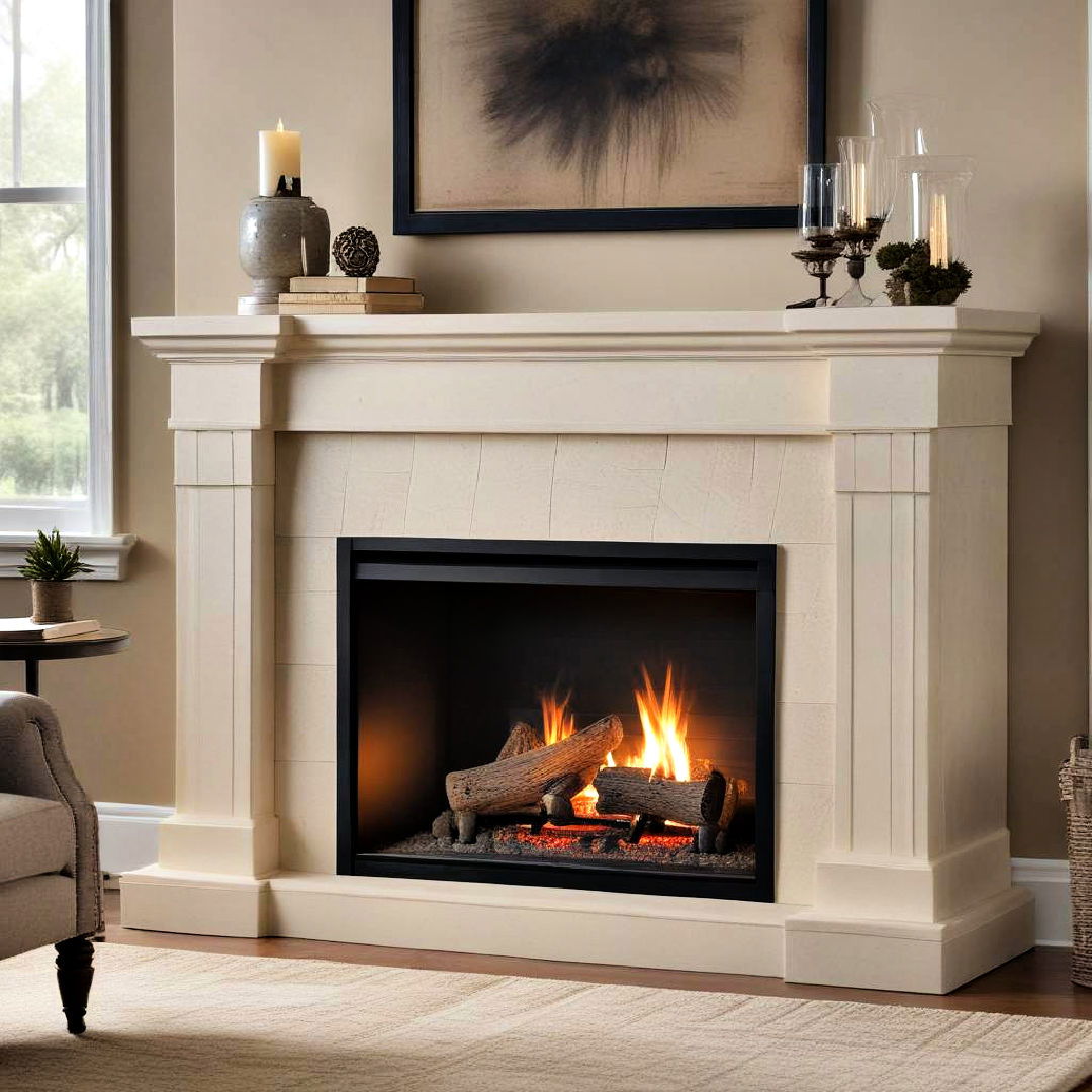 modular faux fireplace