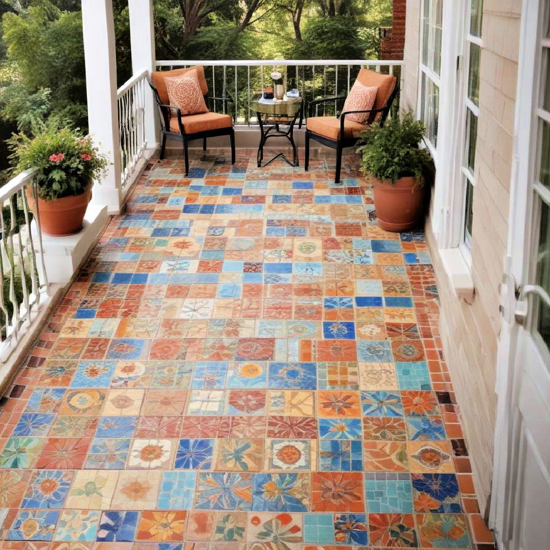 mosaic tile flooring