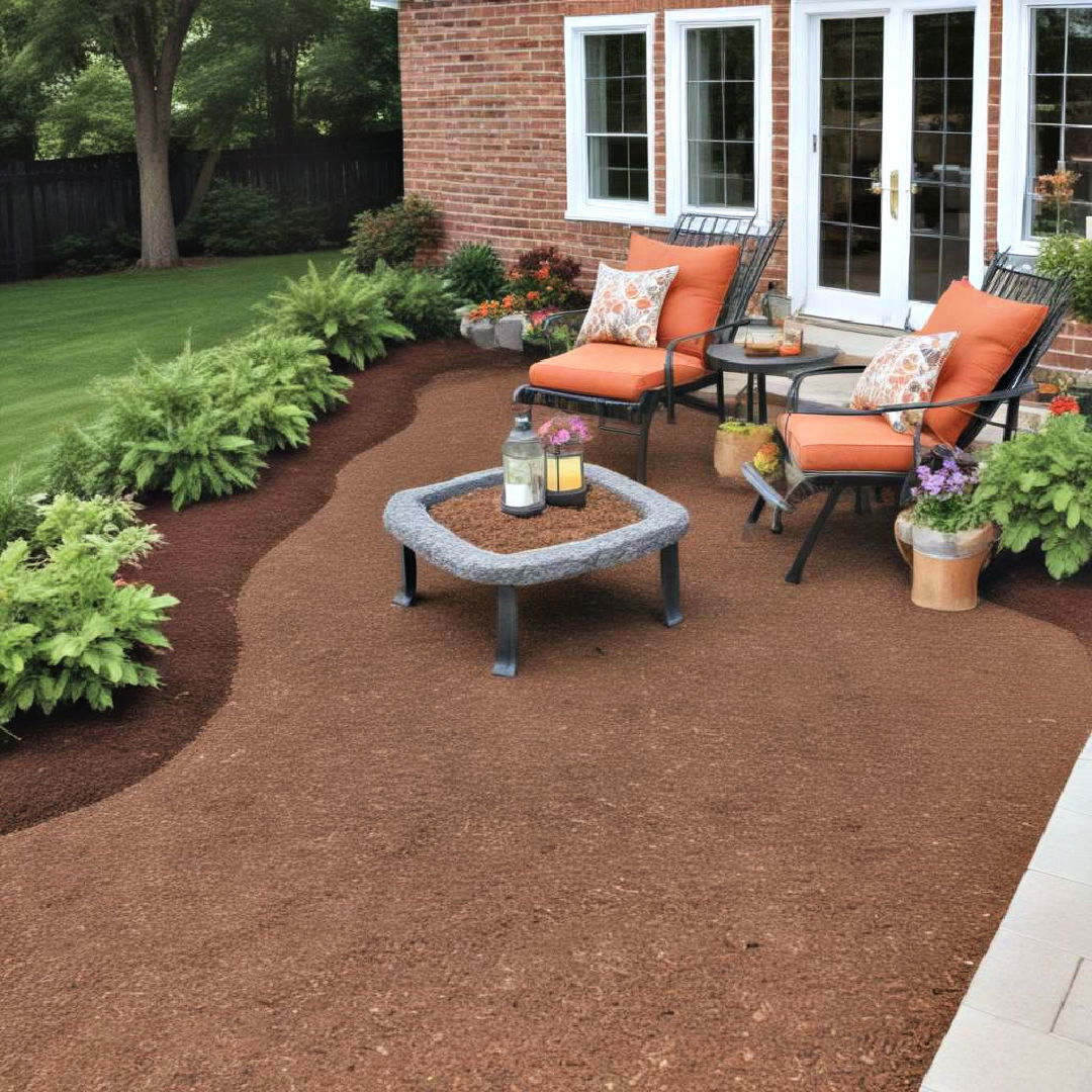 mulch patio