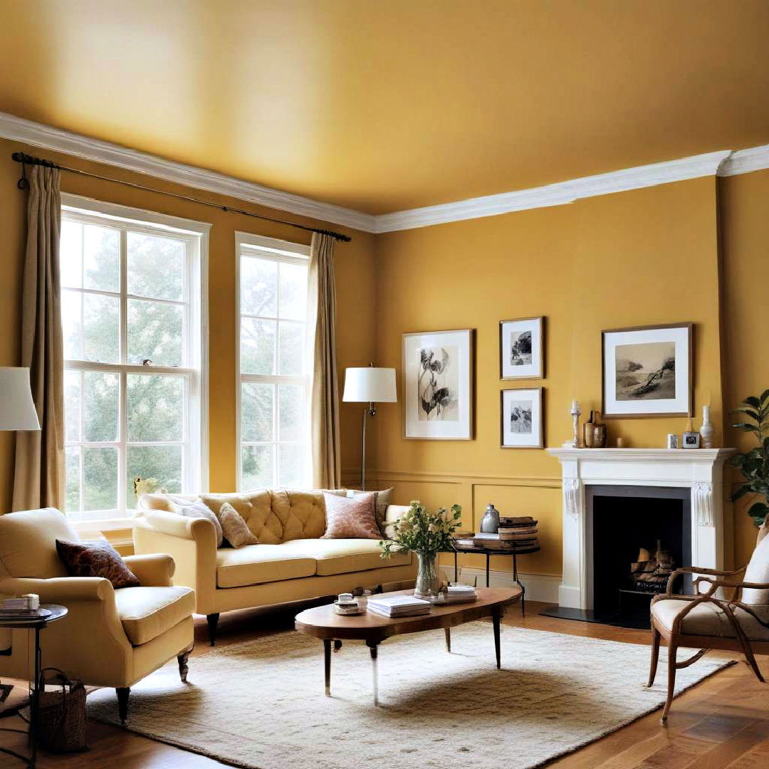 ochre yellow paint