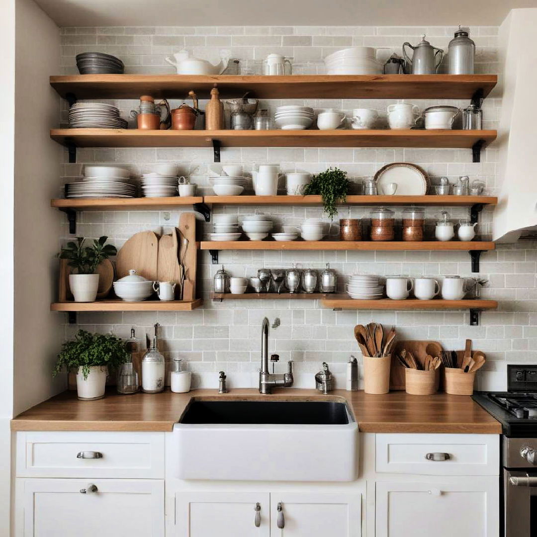 open shelving