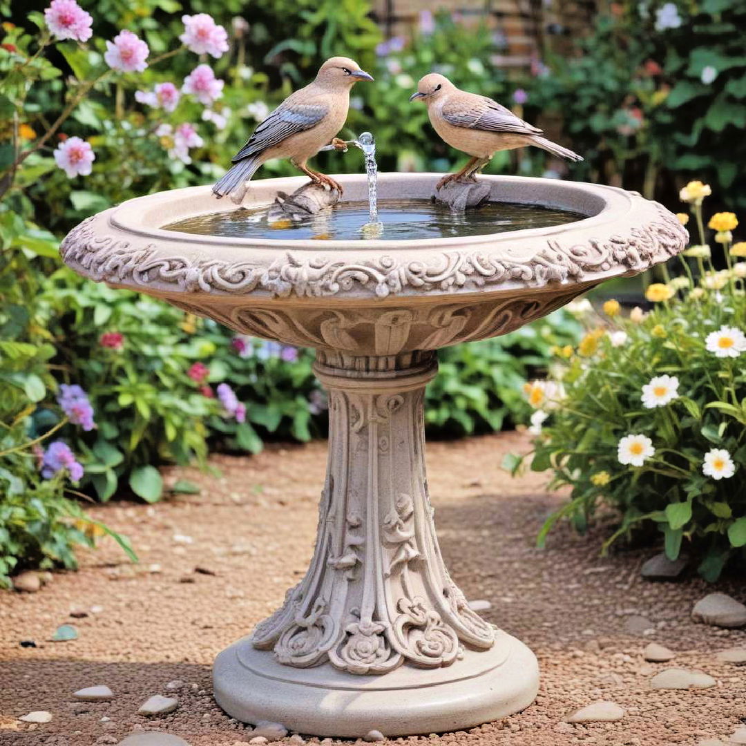 ornate bird baths