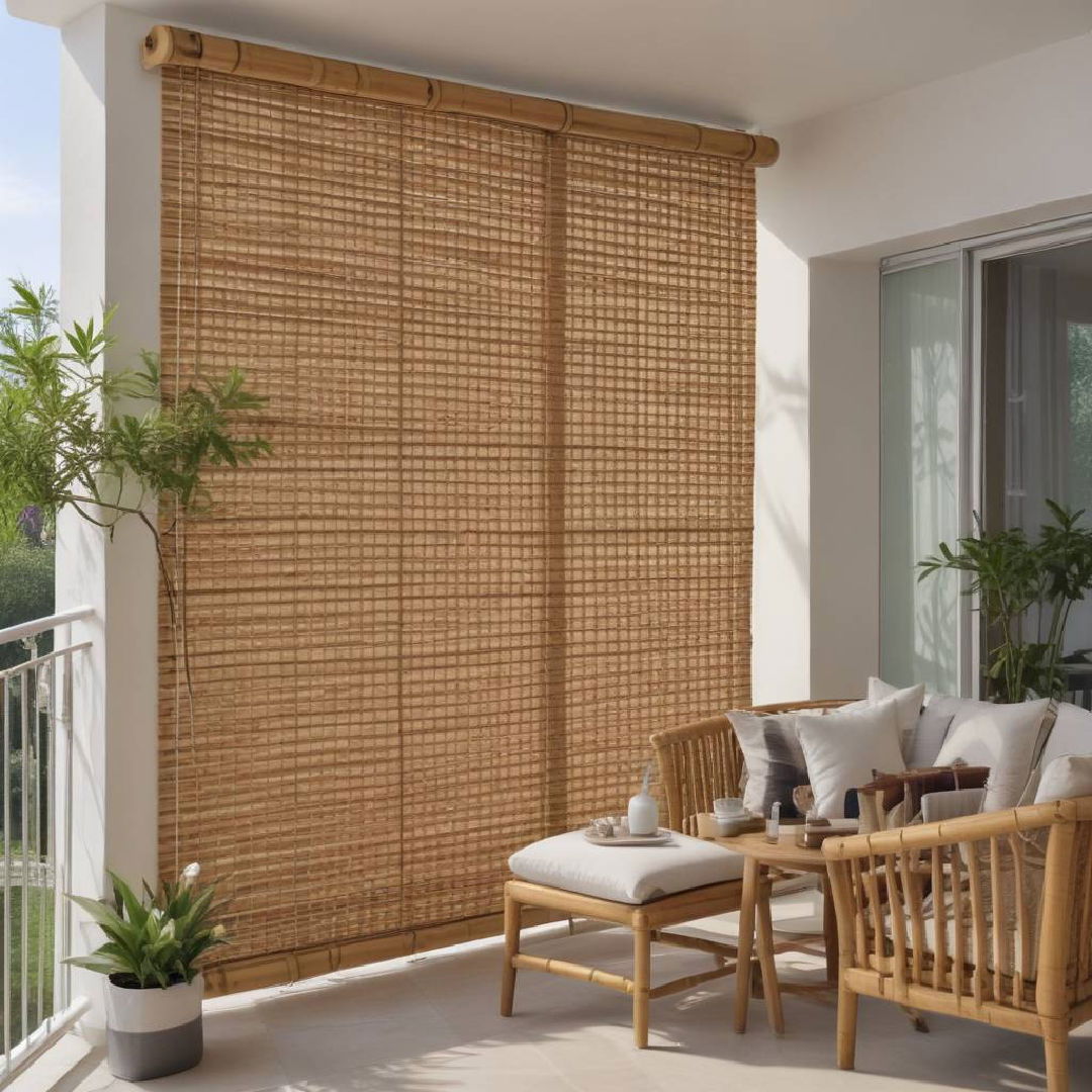 outdoor bamboo blinds