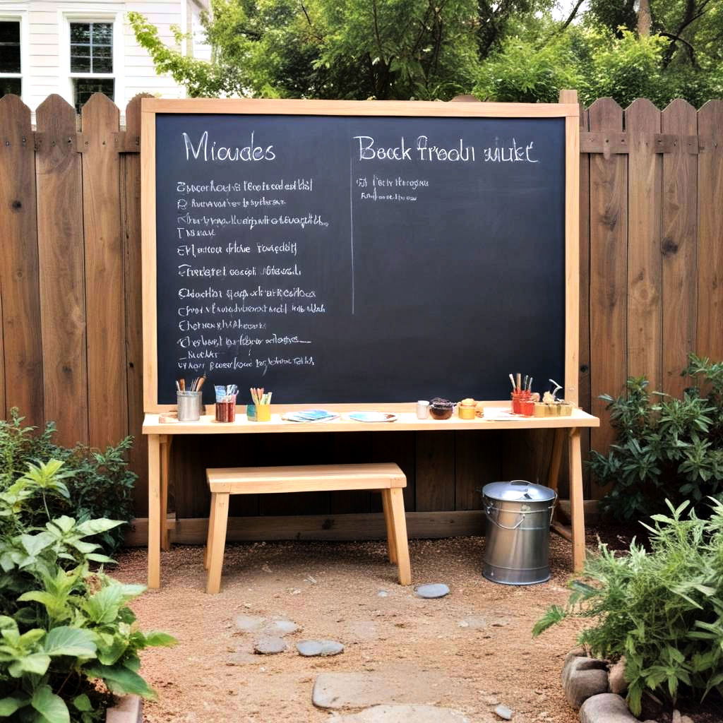 outdoor chalkboard