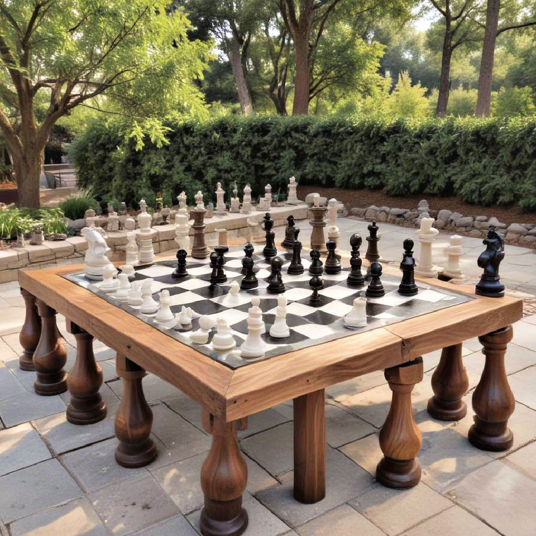 outdoor chess set