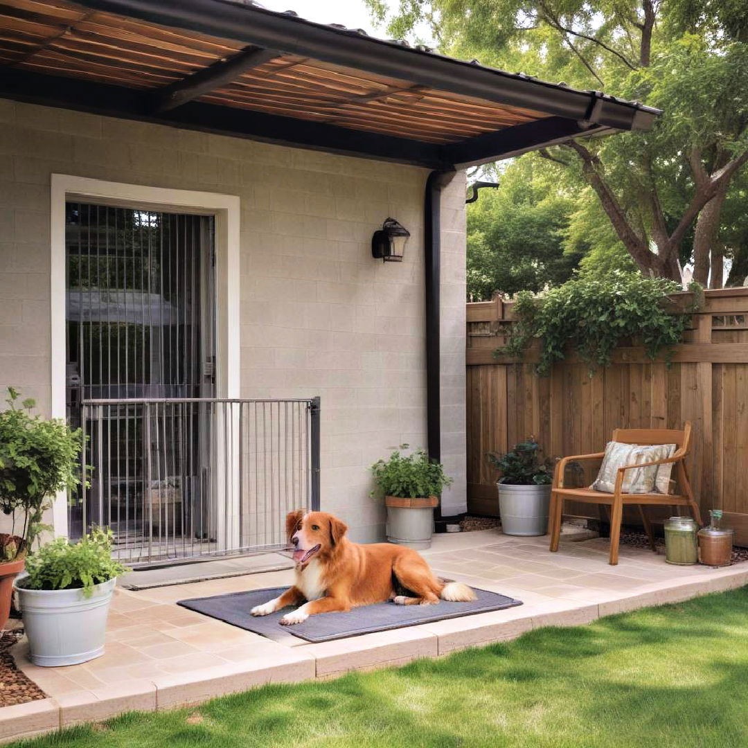 outdoor dog patio