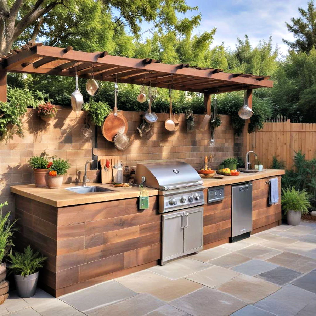 outdoor kitchen