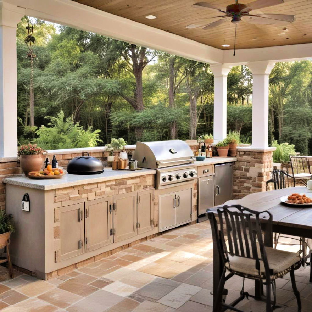 outdoor kitchen