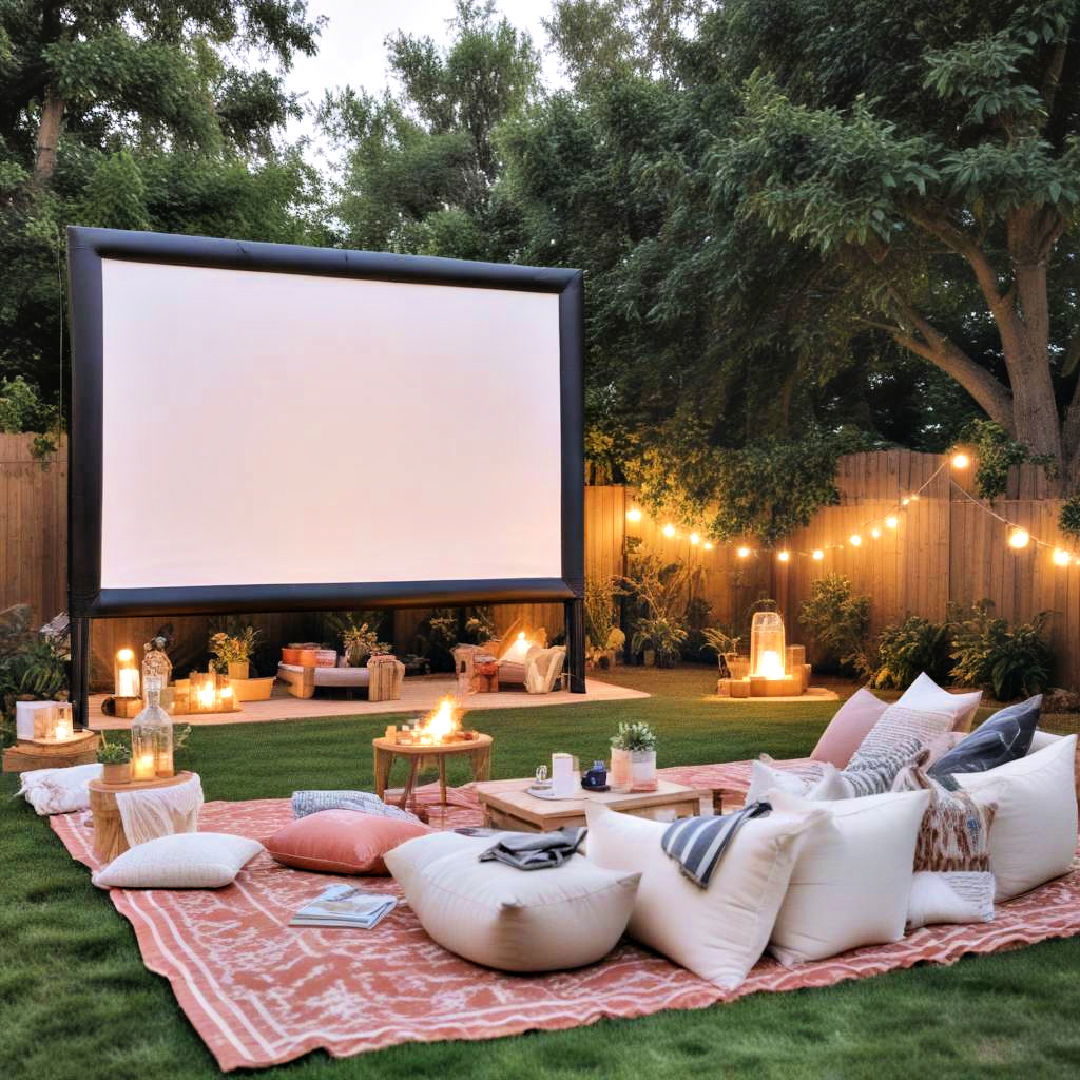 outdoor movie screen